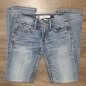 ❤BUCKLE (BKE) AIDEN BOOTCUT JEANS, SIZE 0 (25)
